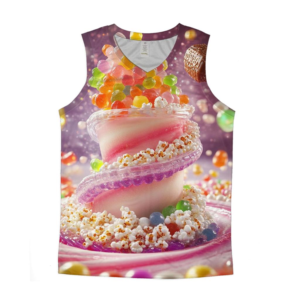 Gummy Meteor Milkshake Vortex cotton sleeveless tops