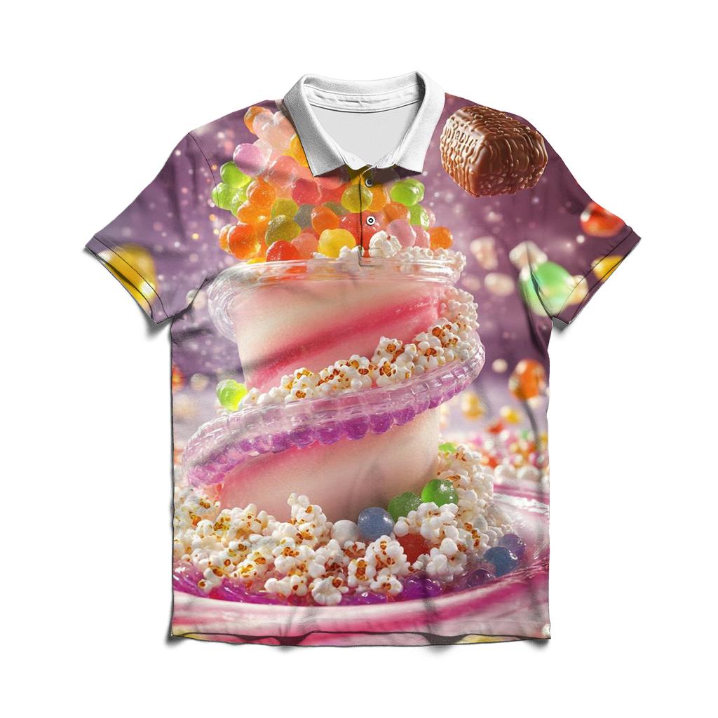 Gummy Meteor Milkshake Vortex designer slim fit polos