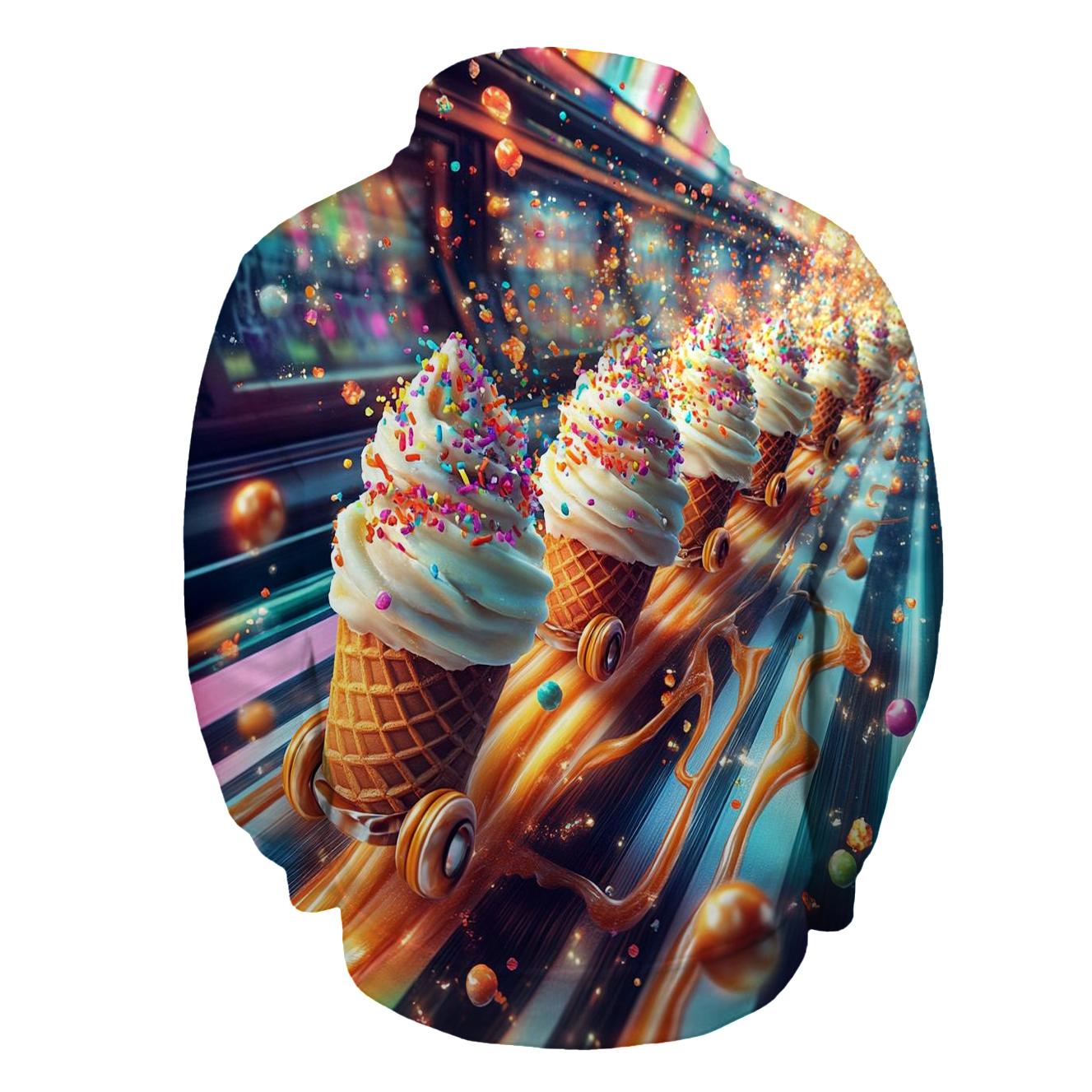 Neon Sundae Arcade Stampede pullover hoodies