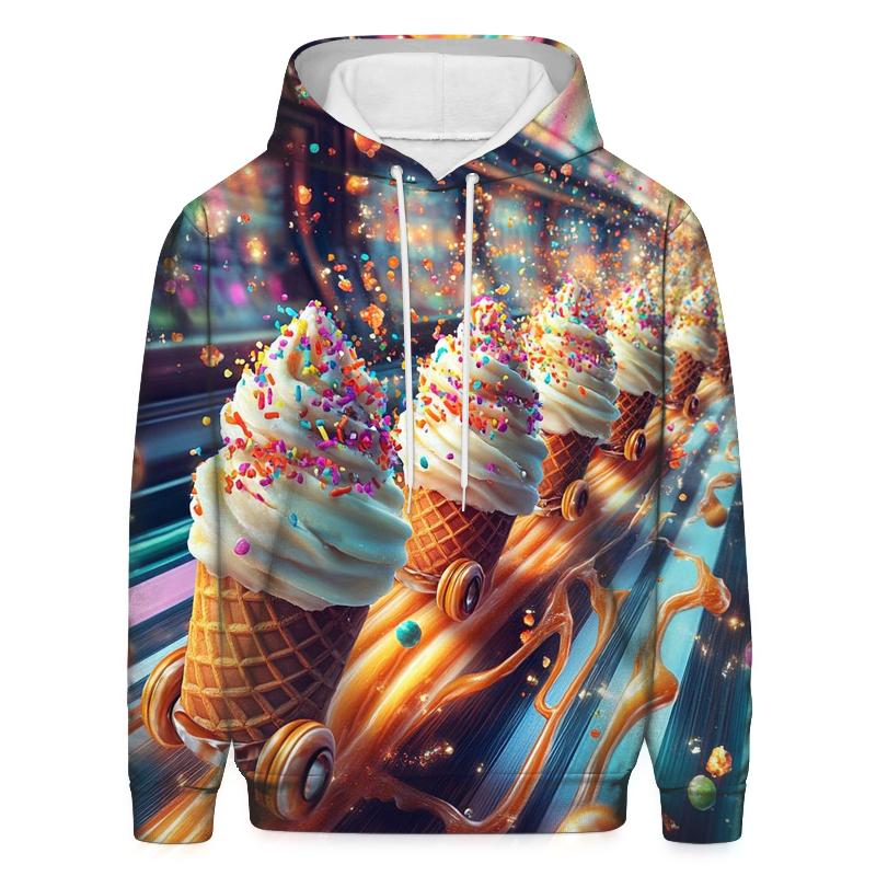 Neon Sundae Arcade Stampede zip-up hoodies