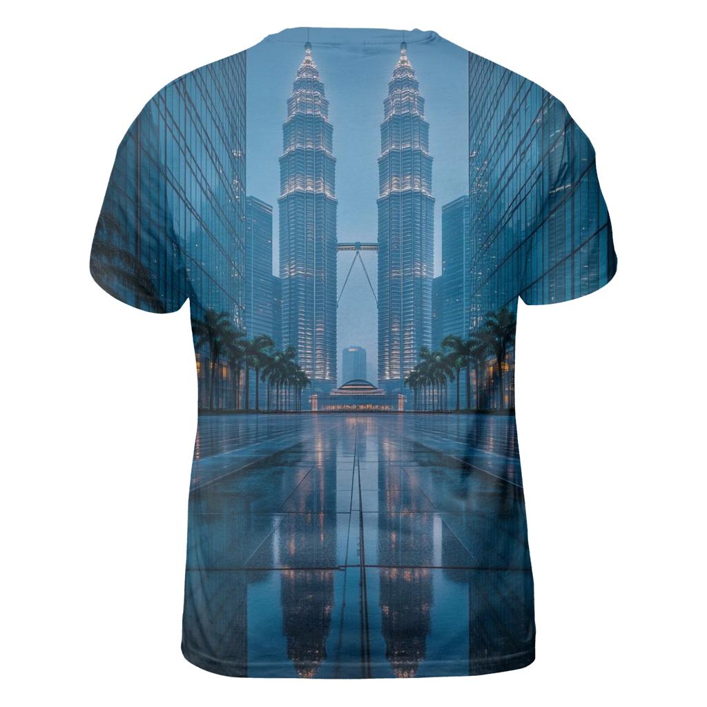 Petronas Towers Kuala Lumpur designer pattern shirts