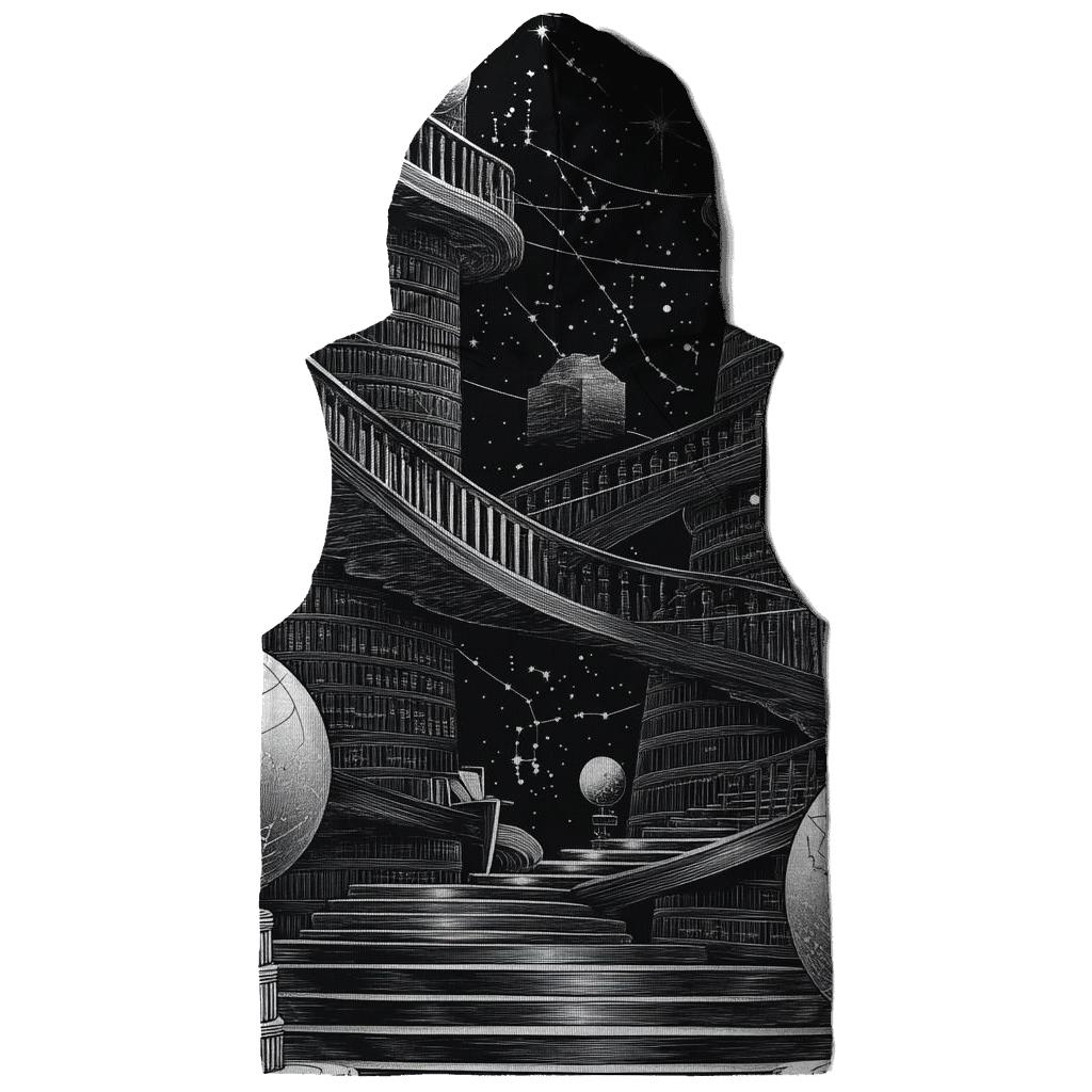 MC Escher Inspired Celestial Library Staircase heavyweight hoodies