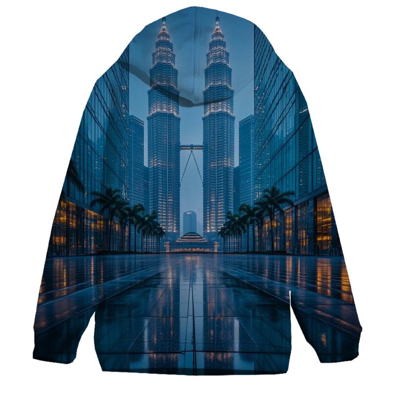 Petronas Towers Kuala Lumpur printed hoodies