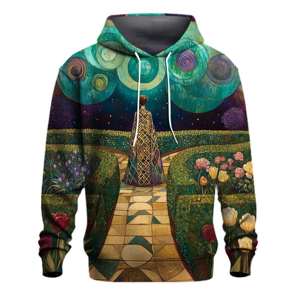 Gustav Klimt Inspired Aurora Garden designer hoodies