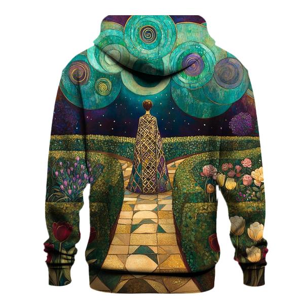 Gustav Klimt Inspired Aurora Garden designer hoodies