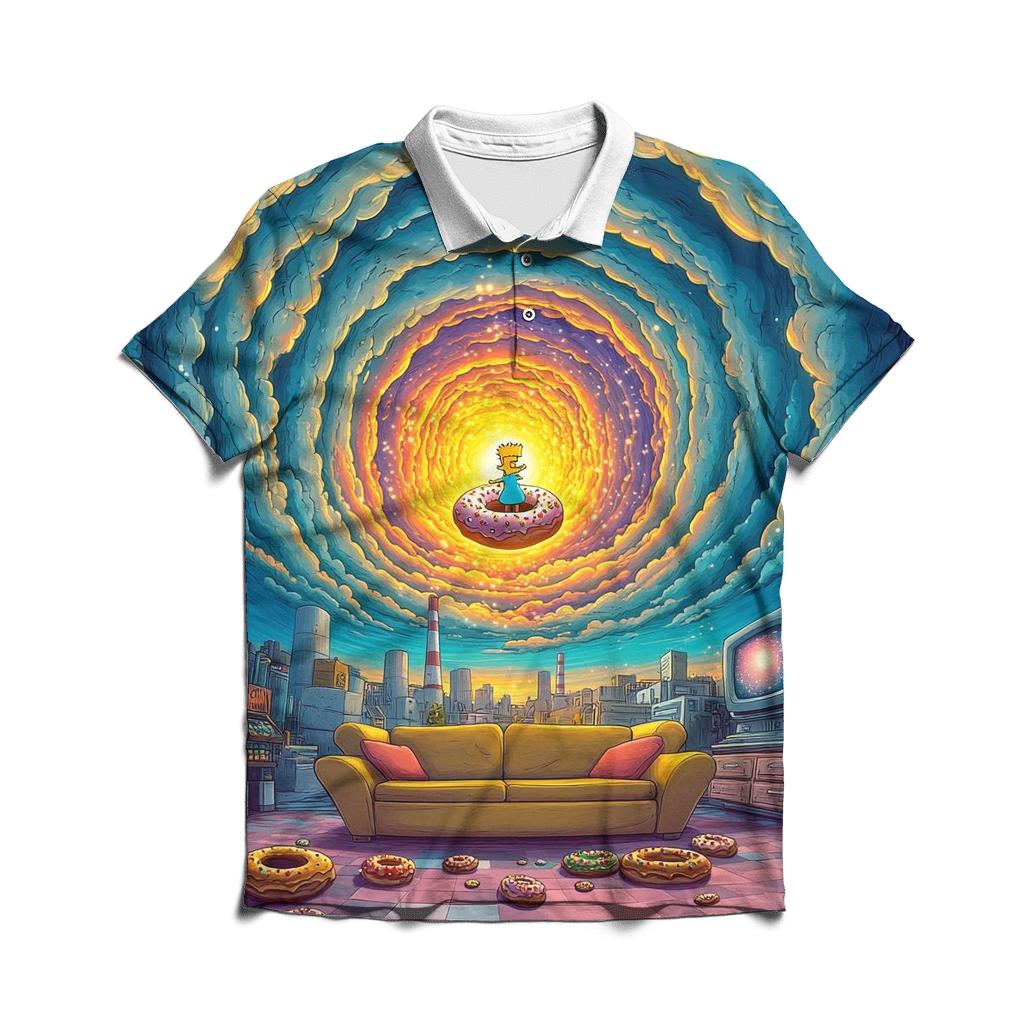 Springfield Dream Loop In The Living Room Vortex custom polo shirts