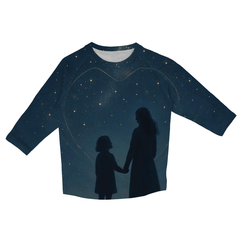 The Constellation She Named In Your Heart personalized 3/4 sleeve tees