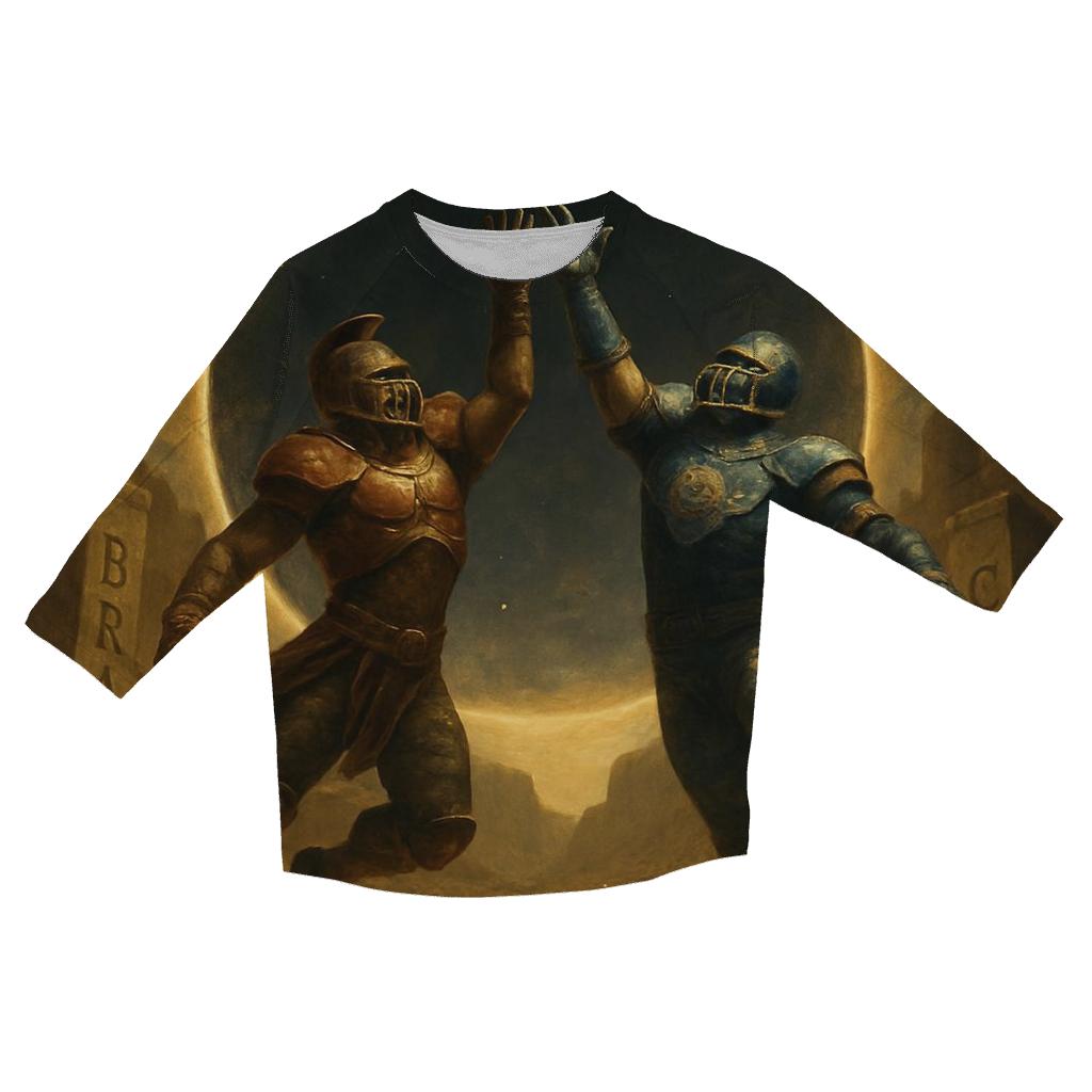 Solar Eclipse Field Clash Braves Versus Cubs designer 3/4 sleeve blouses