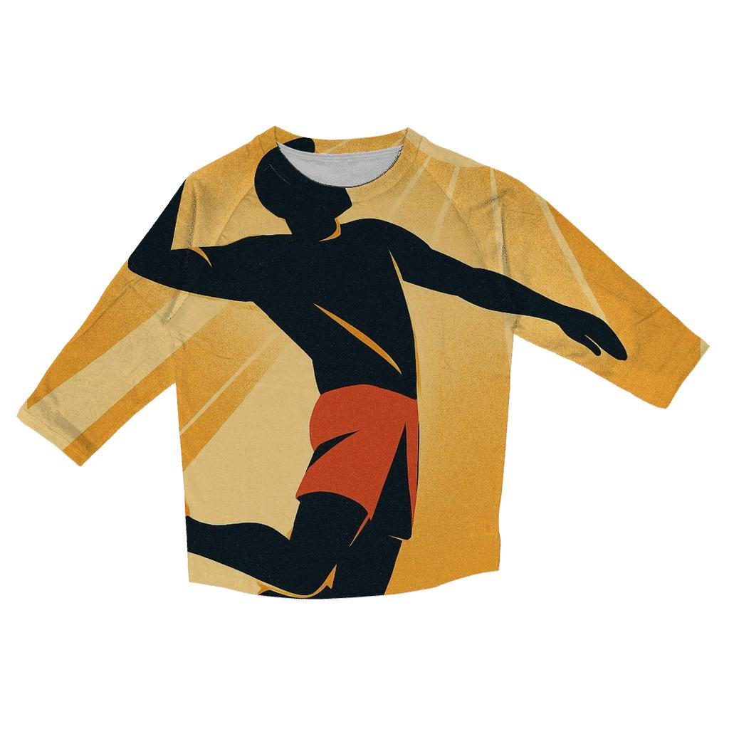 Solar Disc Volleyball Spike personalized 3/4 sleeve tees