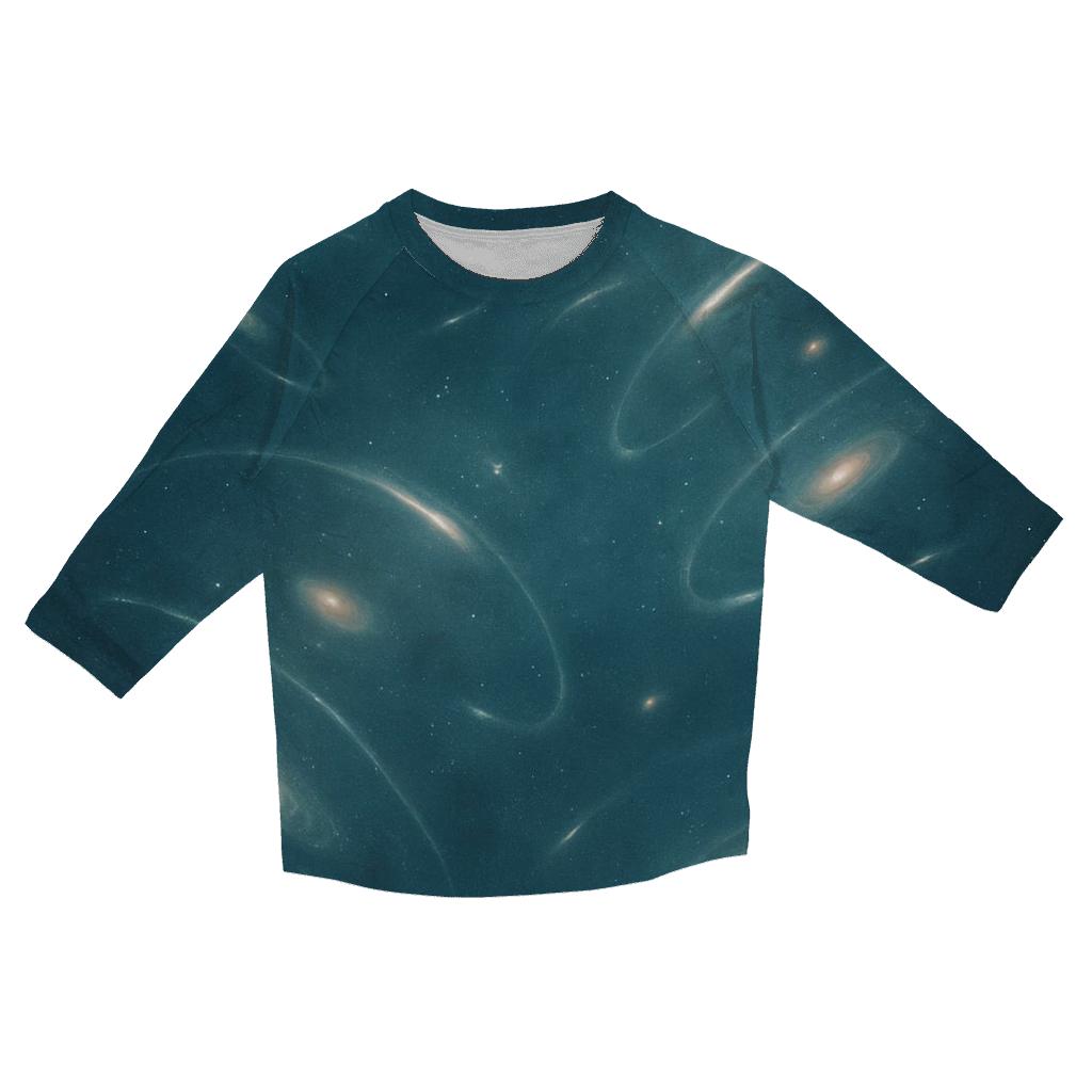 Gravitational Lens Arc Orchard casual three quarter sleeve shirts