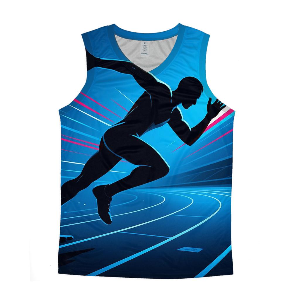Neon Velocity Track Sprint trendy fitted tank tops