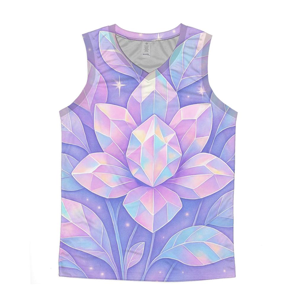 Holographic Prism Garden custom tank tops