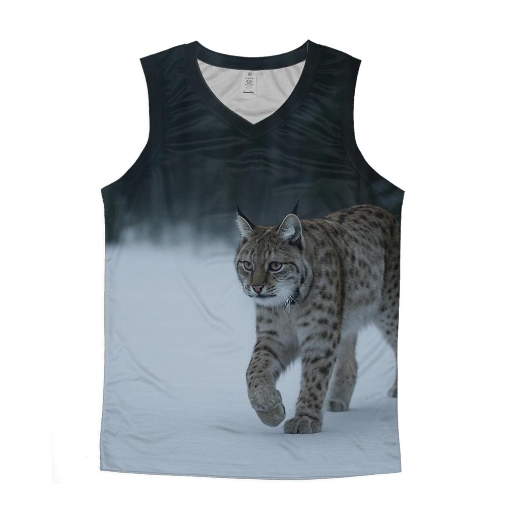 Frostline Forager Eurasian Lynx graphic print tank tops