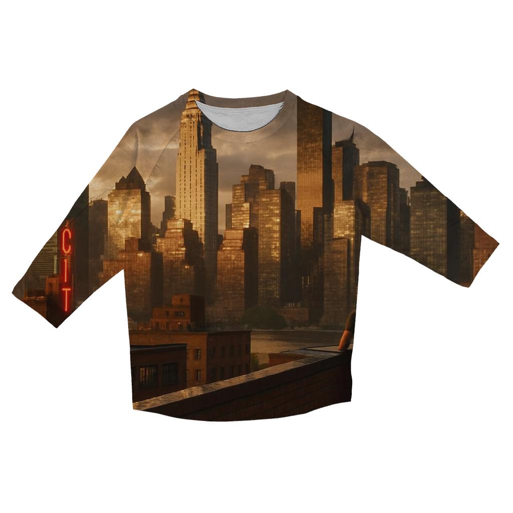 Summer Storm Clearing Over Midtown From Queensboro Rooftops cotton quarter sleeve shirts