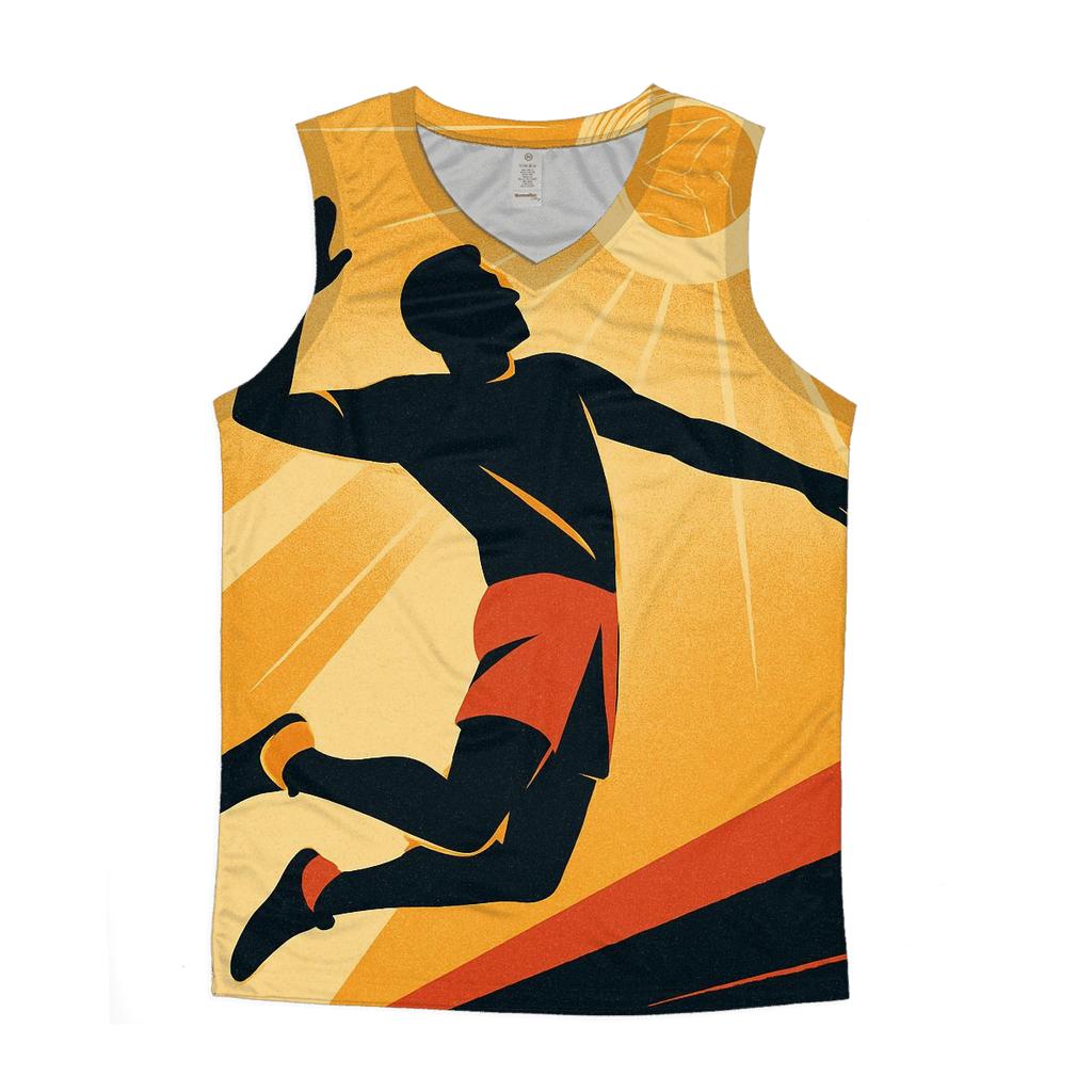 Solar Disc Volleyball Spike cotton sleeveless tops
