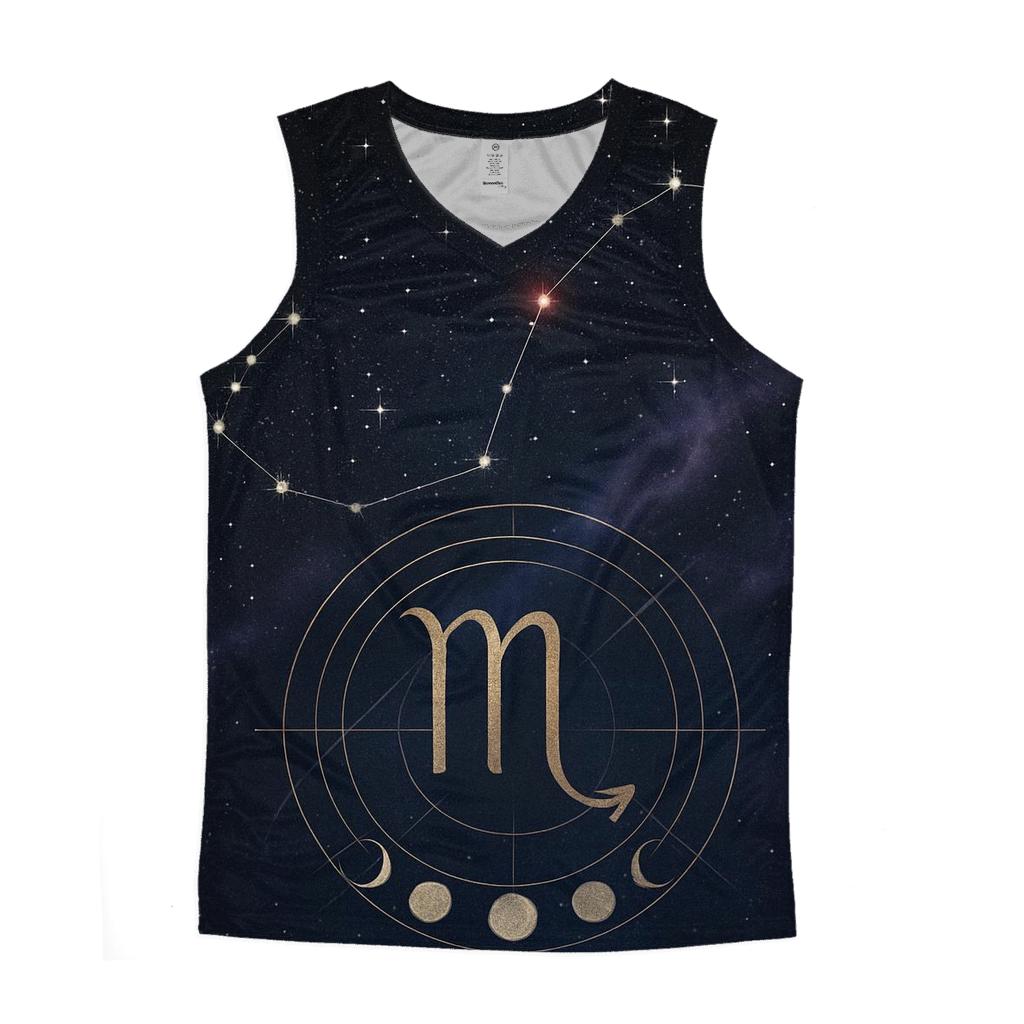 Scorpio Constellation And Lunar Alchemy Sigil custom tank tops