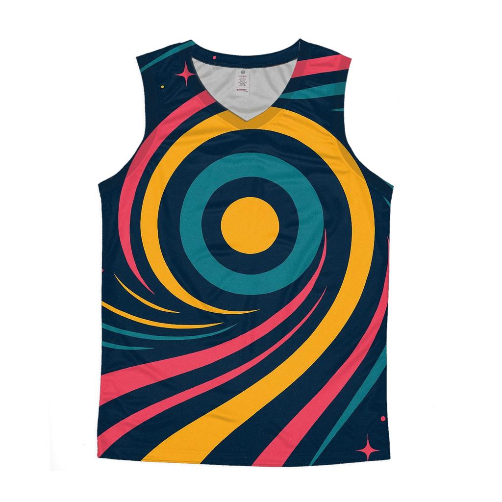 Cosmic Roller Rink Rings designer workout tanks