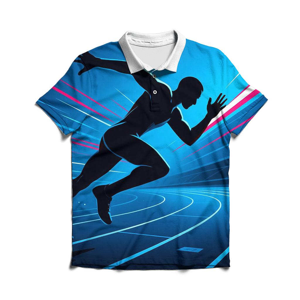 Neon Velocity Track Sprint stylish collar polo tees