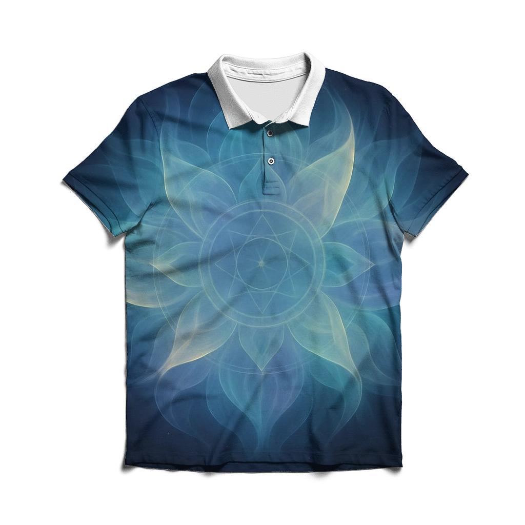 Aurora Breath Mandala personalized polo shirts