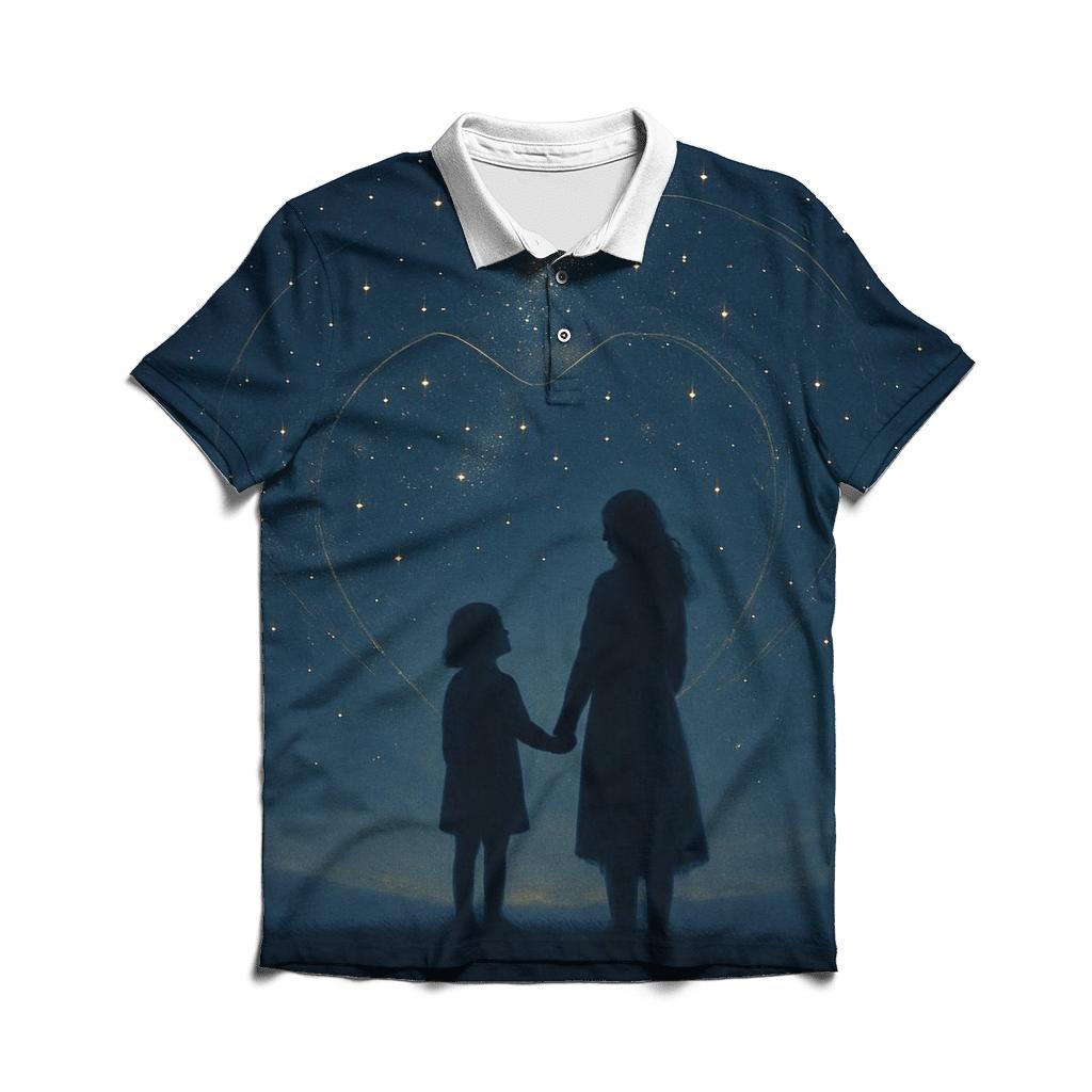 The Constellation She Named In Your Heart designer slim fit polos