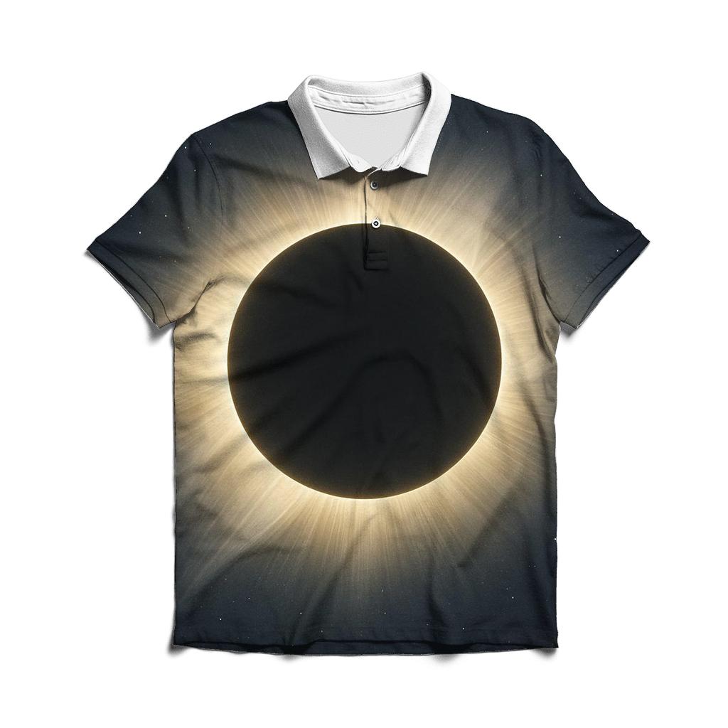 Eclipse Corona Veilfall custom polo shirts