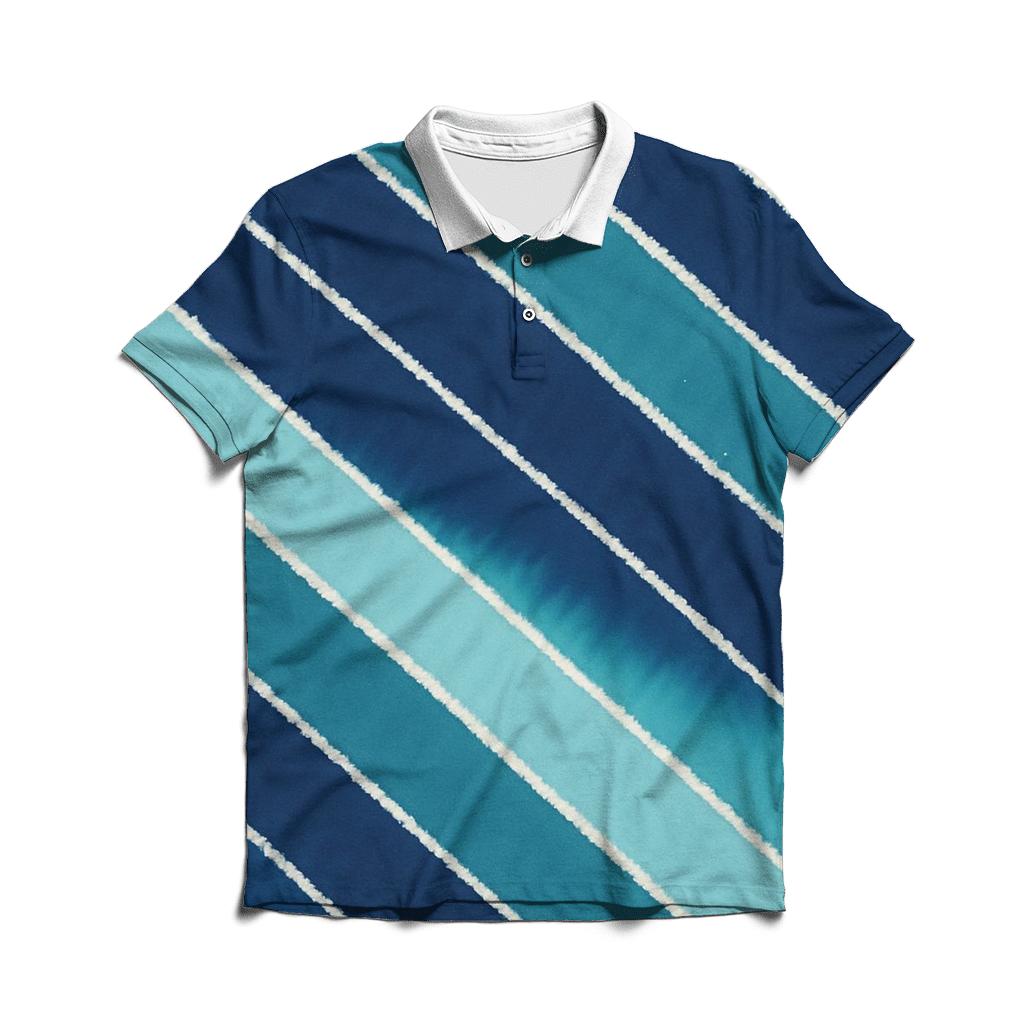 Arashi Comet Diagonals Overdye custom polo shirts