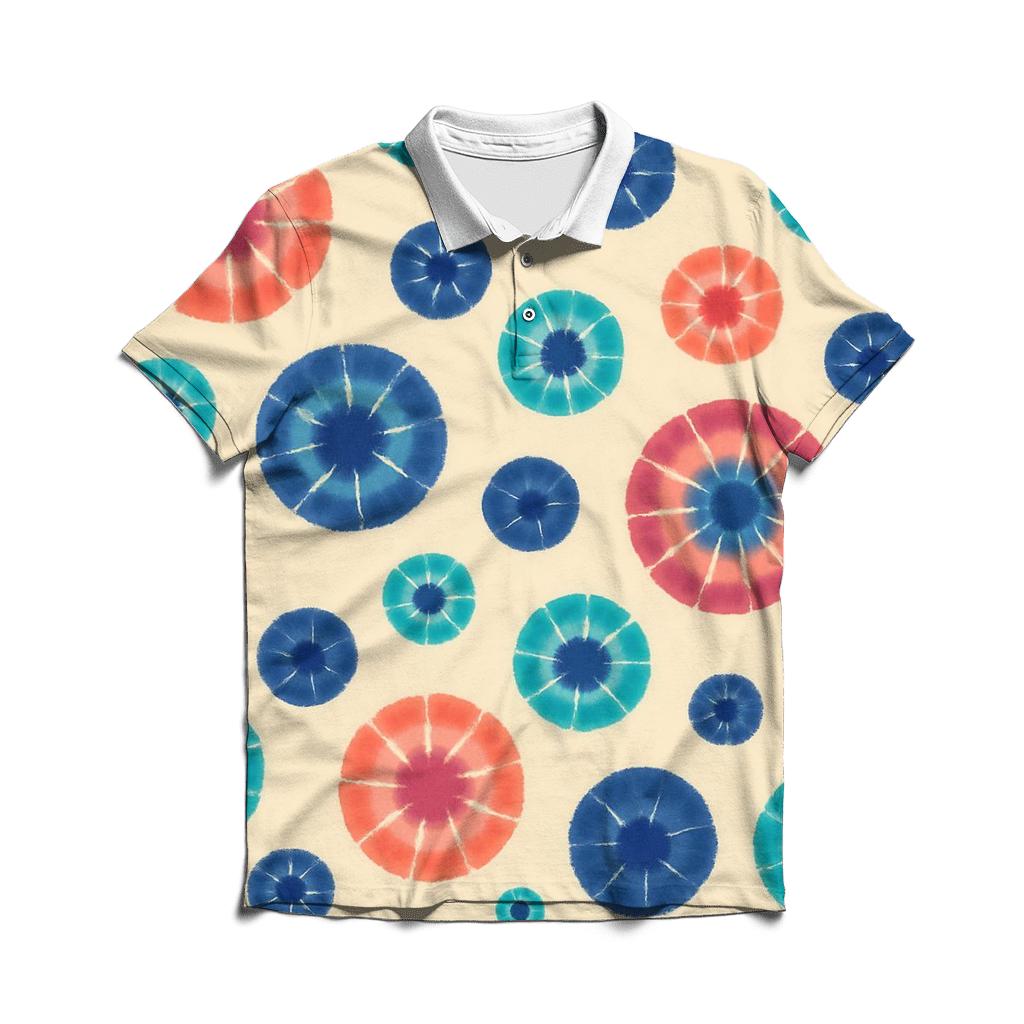 Kumo Rosette Constellation Scatter embroidered polo tops
