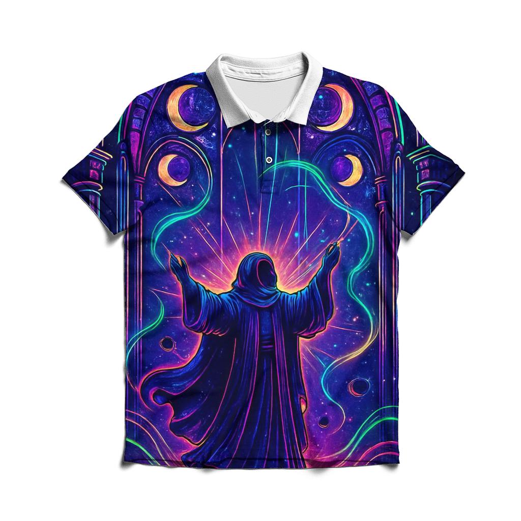 Cathedral Of The Singing Pulsars casual sports polo shirts