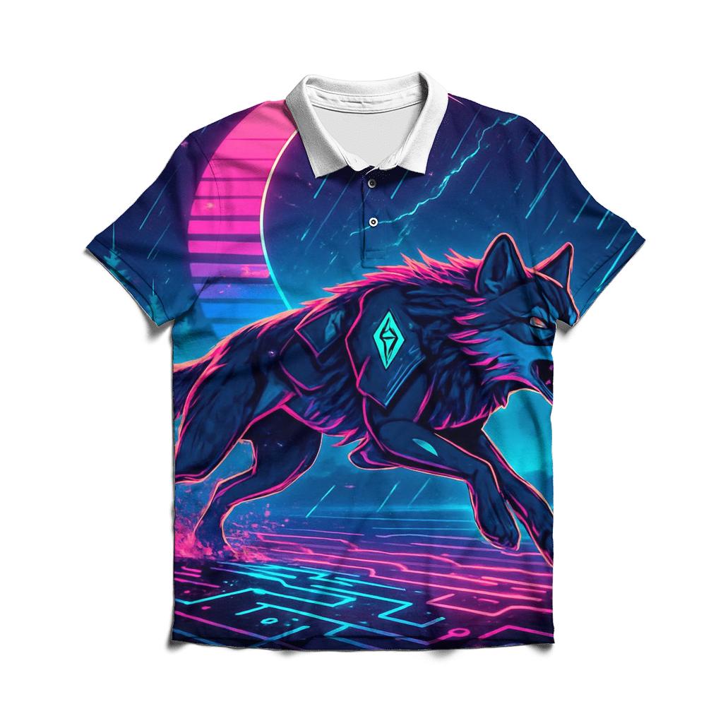Neon Rain Driftwolf On The Circuit Tundra casual sports polo shirts