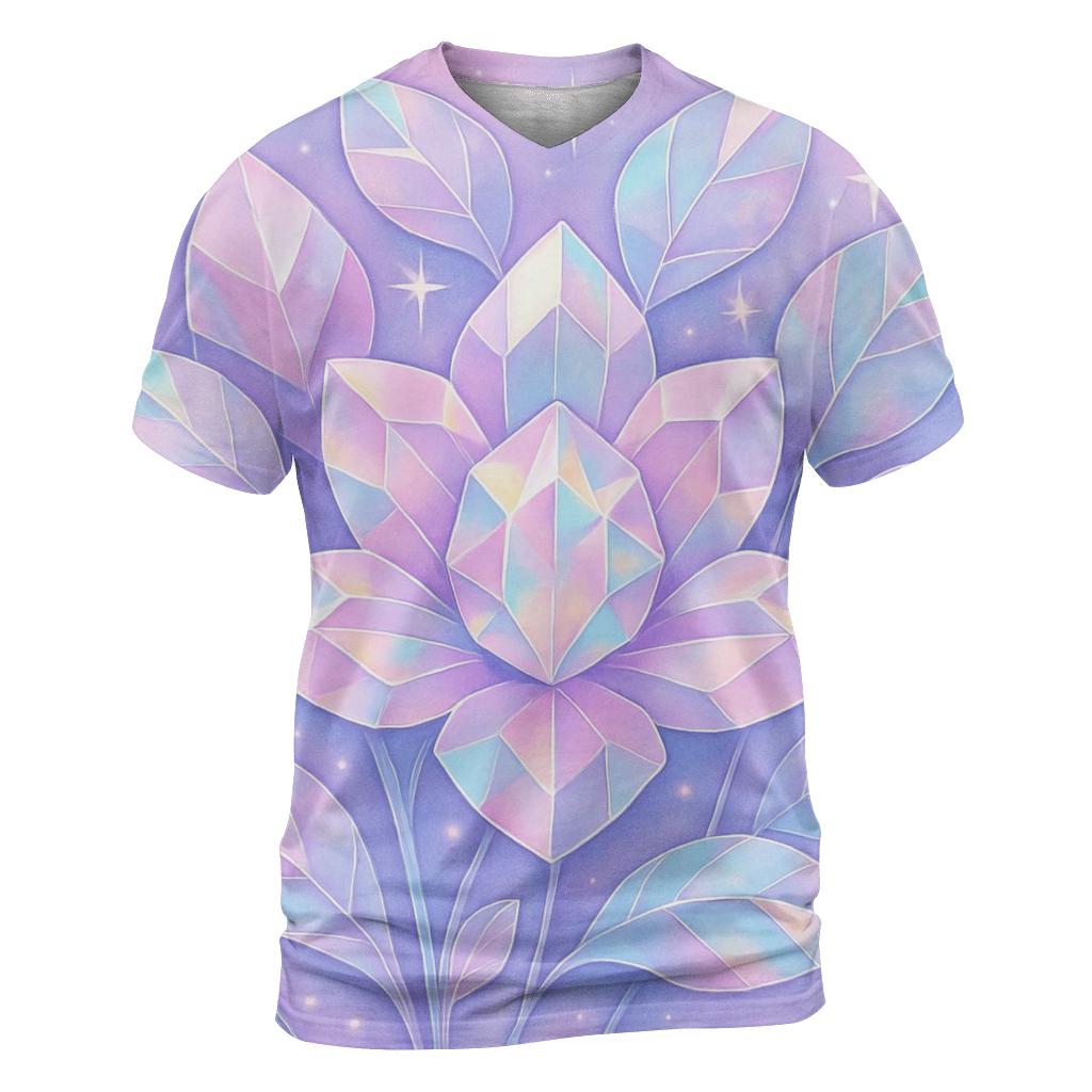 Holographic Prism Garden statement graphic shirts