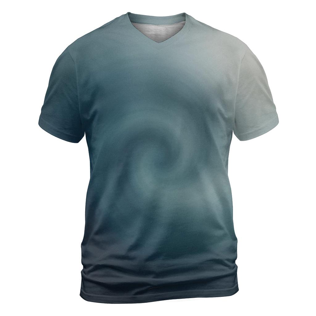 Cobalt Fog Spiral Gradient personalized full print shirts