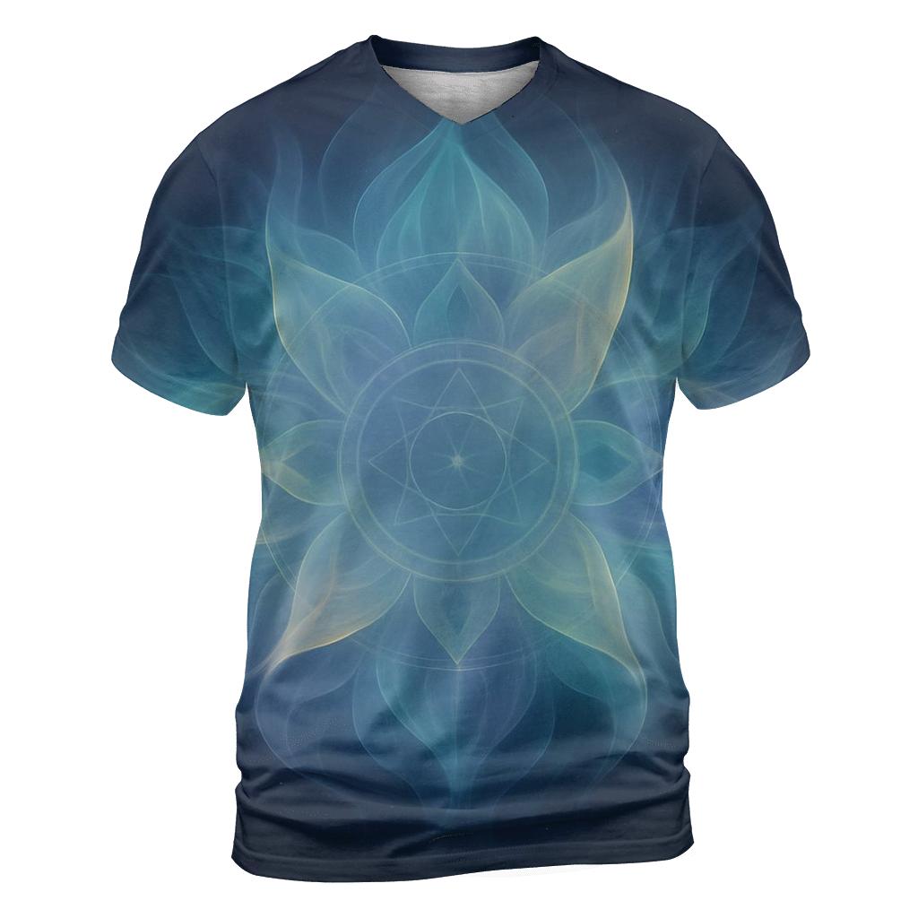 Aurora Breath Mandala creative print fashion shirts