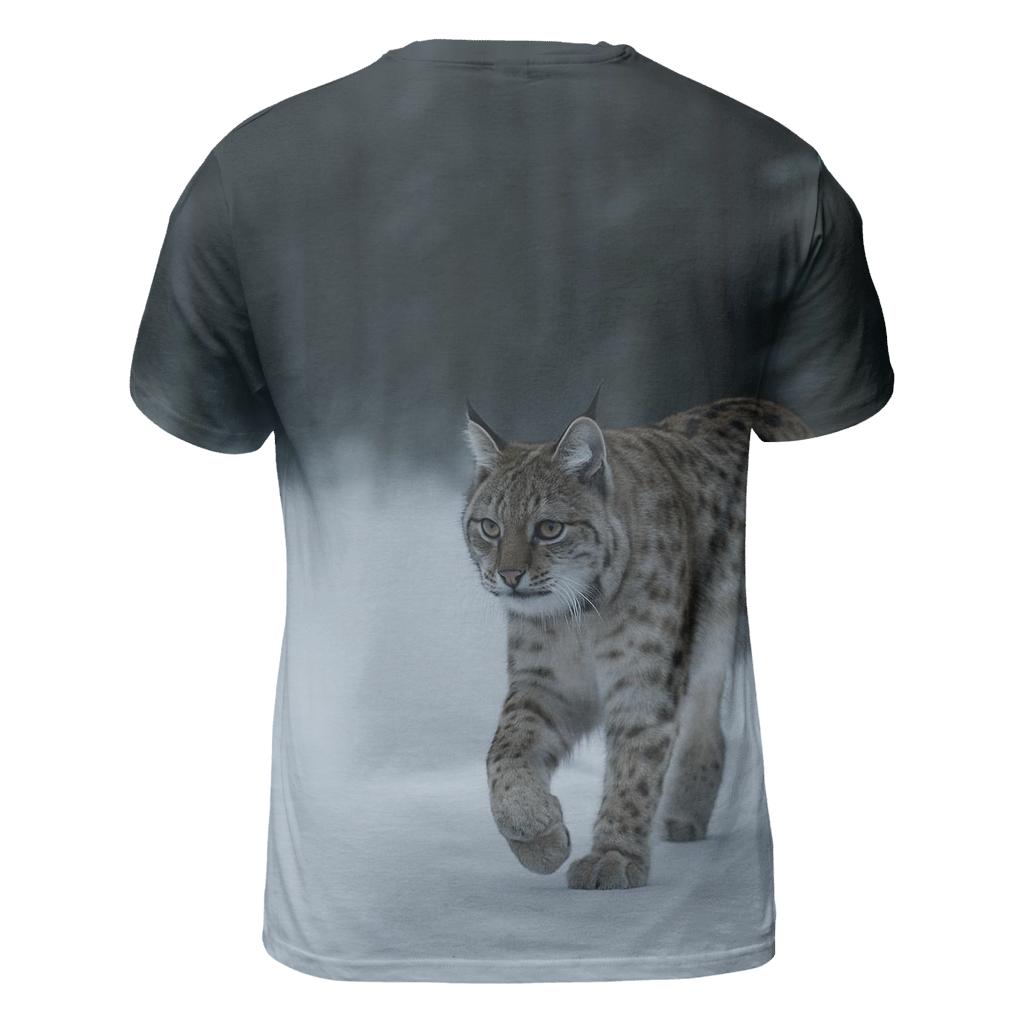 Frostline Forager Eurasian Lynx statement graphic shirts