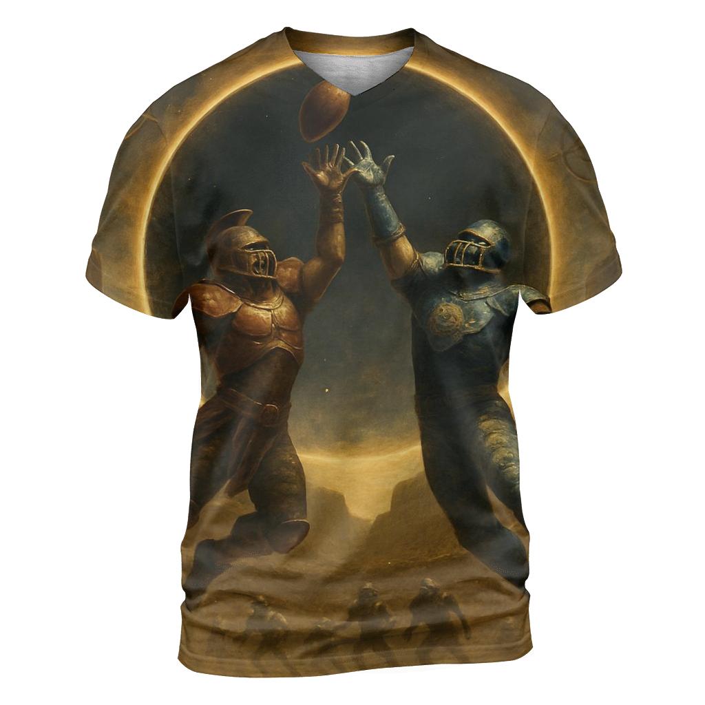 Solar Eclipse Field Clash Braves Versus Cubs statement graphic shirts