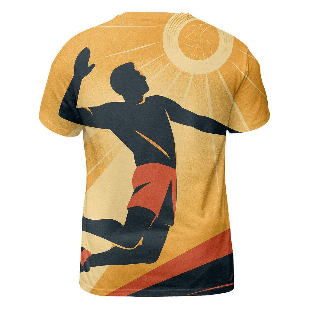 Solar Disc Volleyball Spike trendy printed shirt styles