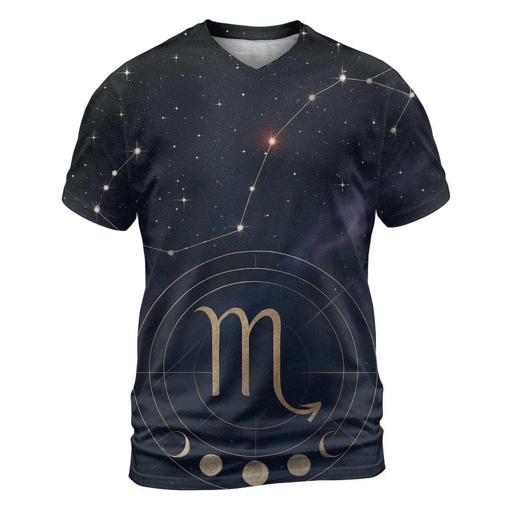 Scorpio Constellation And Lunar Alchemy Sigil statement graphic shirts