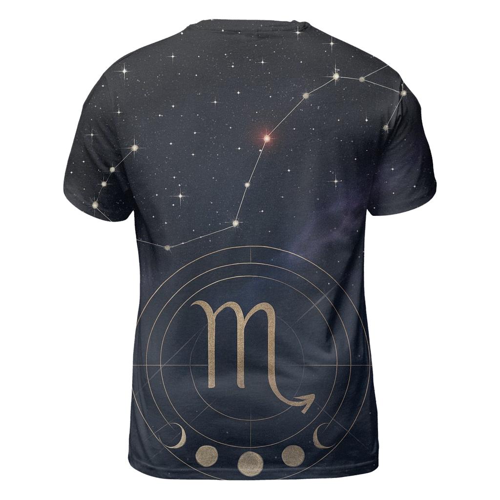 Scorpio Constellation And Lunar Alchemy Sigil statement graphic shirts