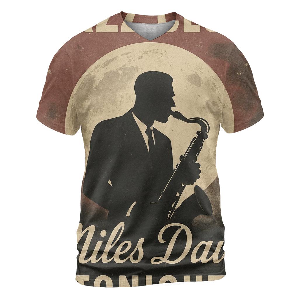 Aged Lunar Jazz Club Poster custom all-over print shirts