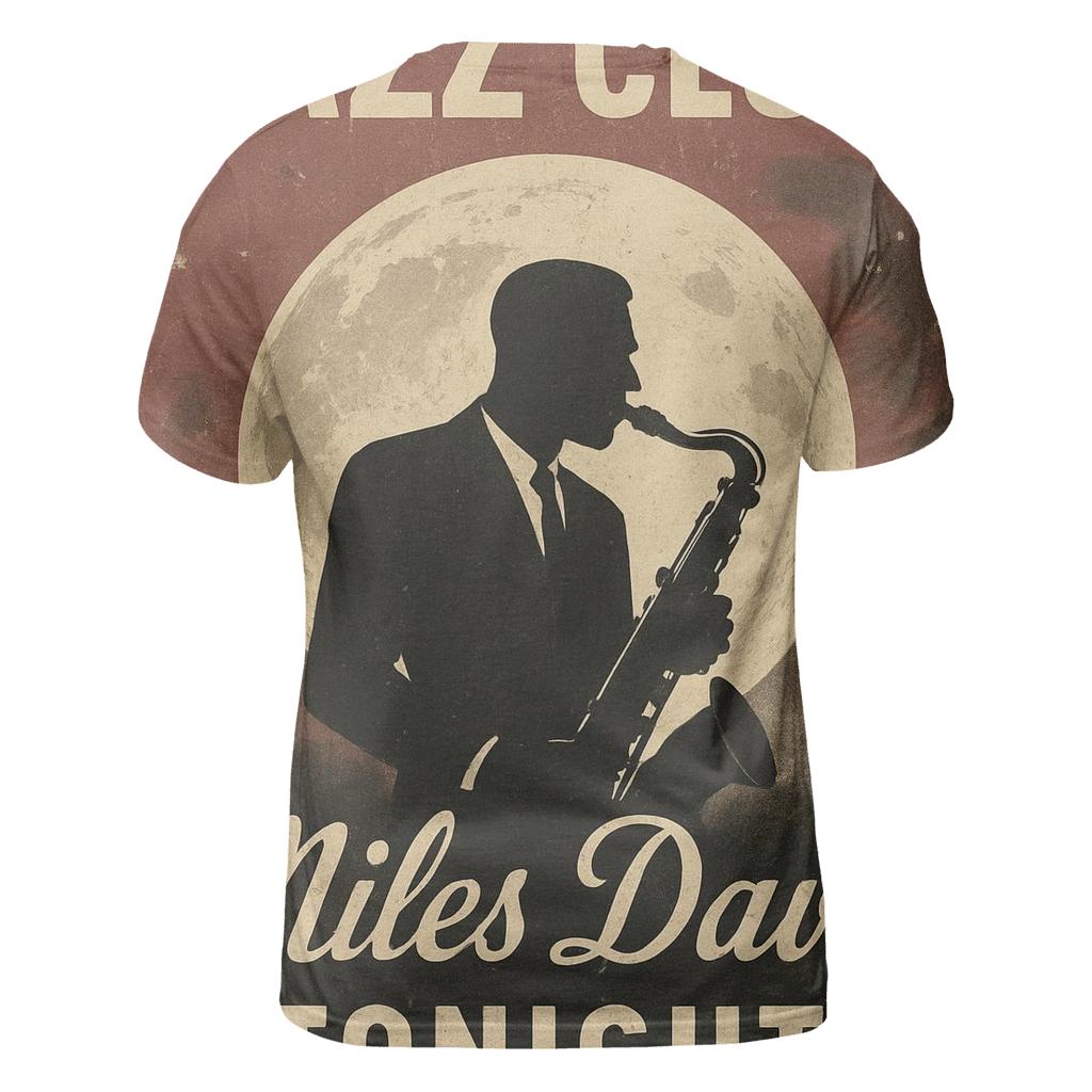 Aged Lunar Jazz Club Poster custom all-over print shirts