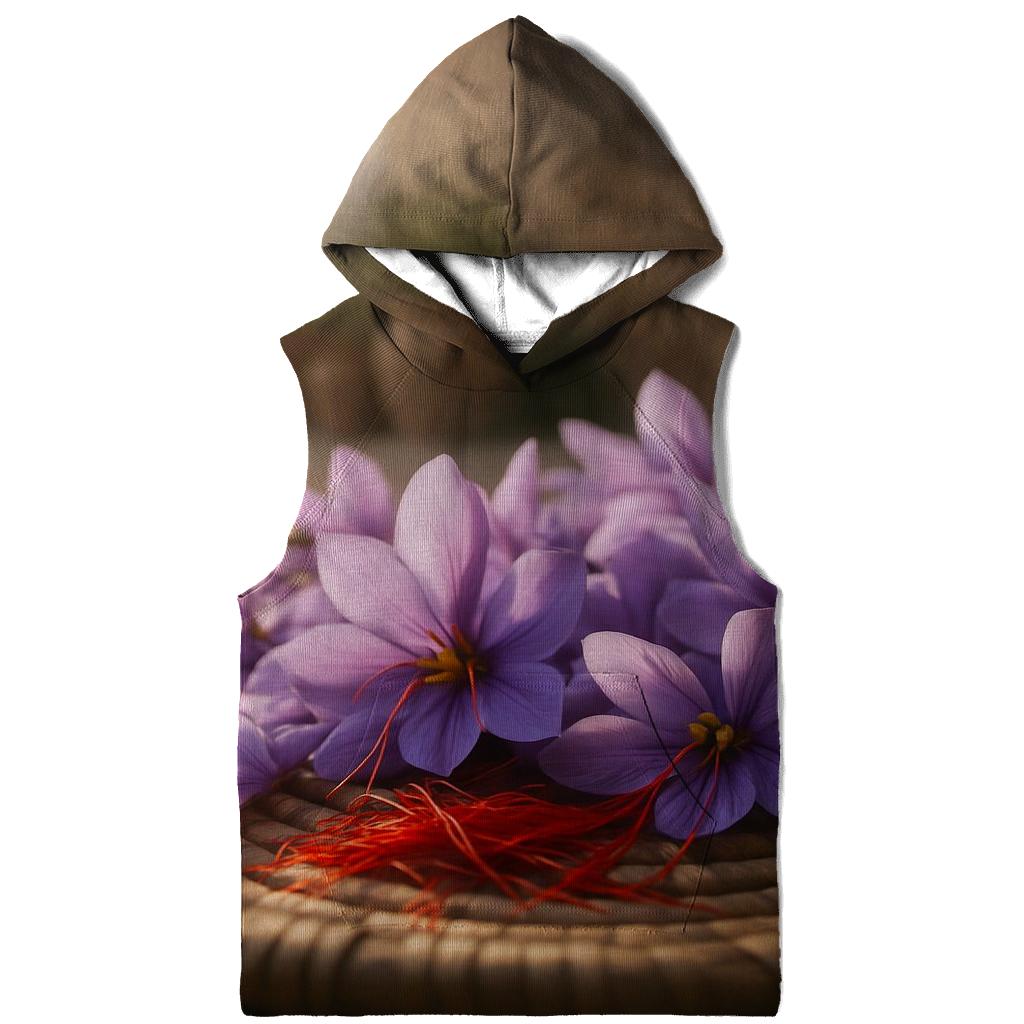 Saffron Crocus Drying Tray In A Rural Courtyard custom hoodies