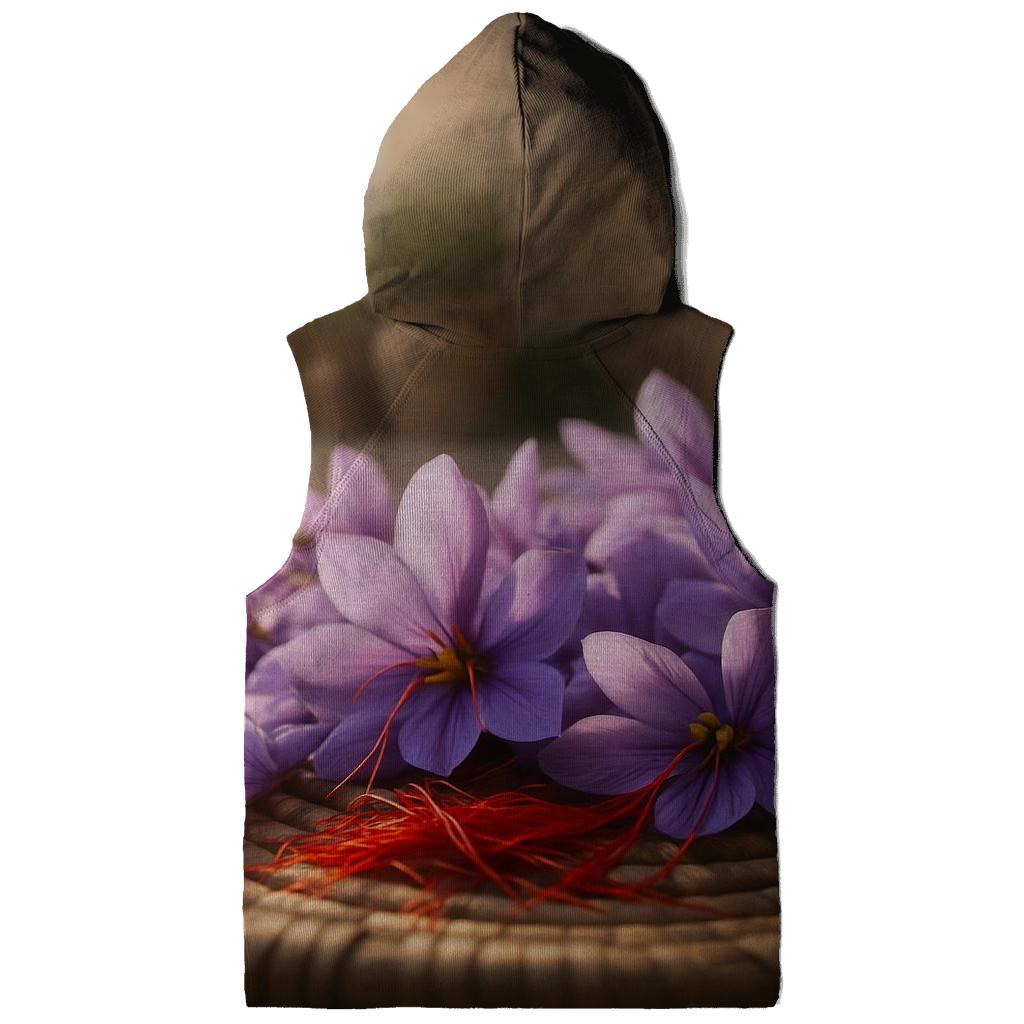 Saffron Crocus Drying Tray In A Rural Courtyard custom hoodies