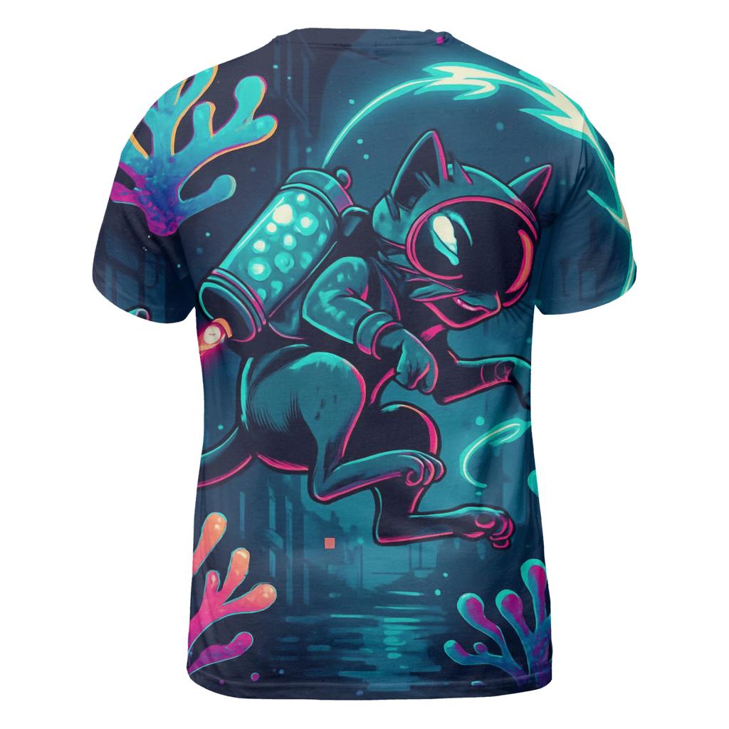 Coral Reef Jetpack Alley Cat trendy printed shirt styles