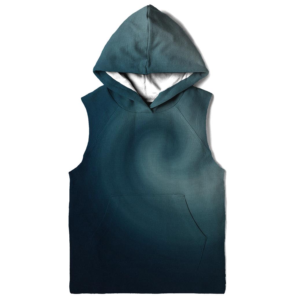 Cobalt Fog Spiral Gradient graphic hoodies