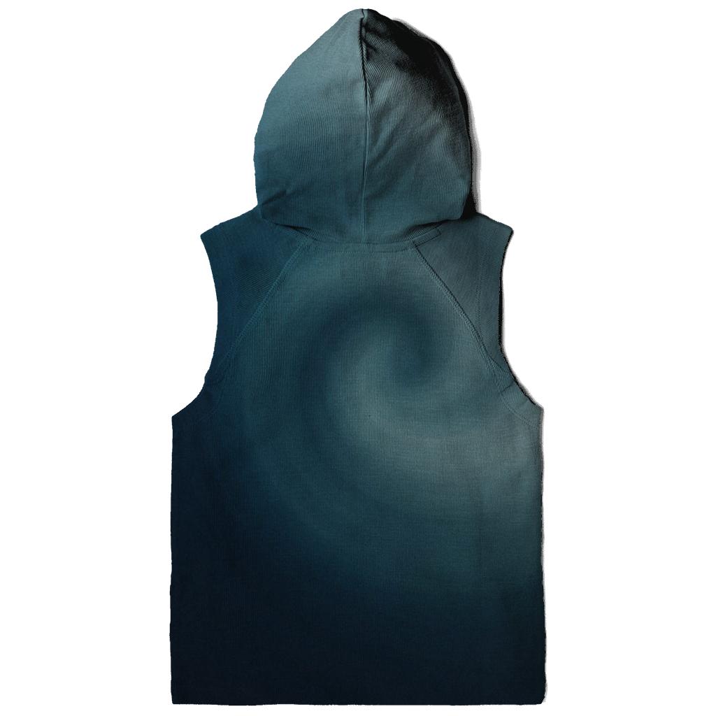 Cobalt Fog Spiral Gradient graphic hoodies