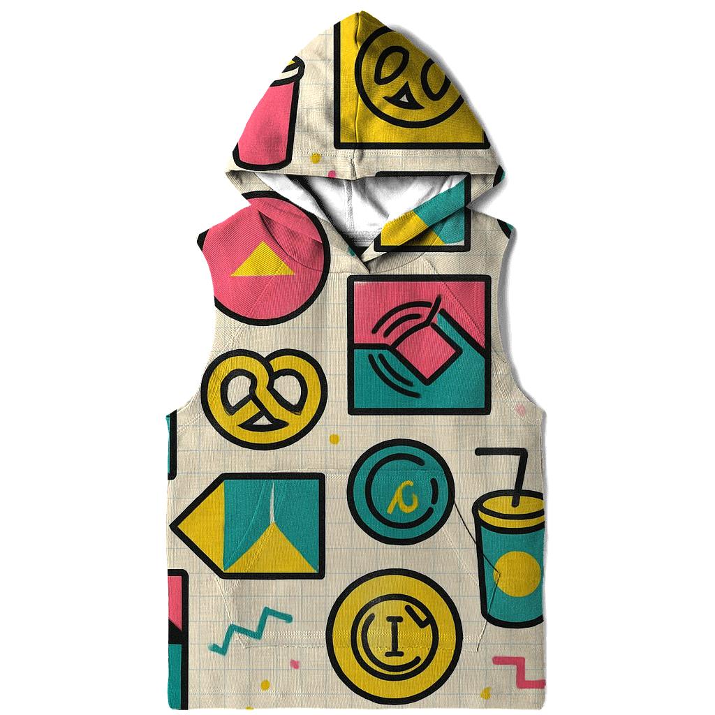 Mall Food Court Neon Tiles hoodies fashion