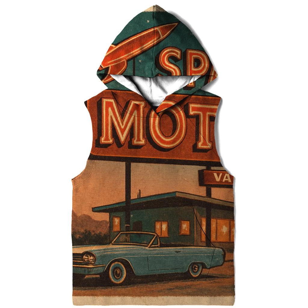 Vintage Space Motel Postcard designer hoodies