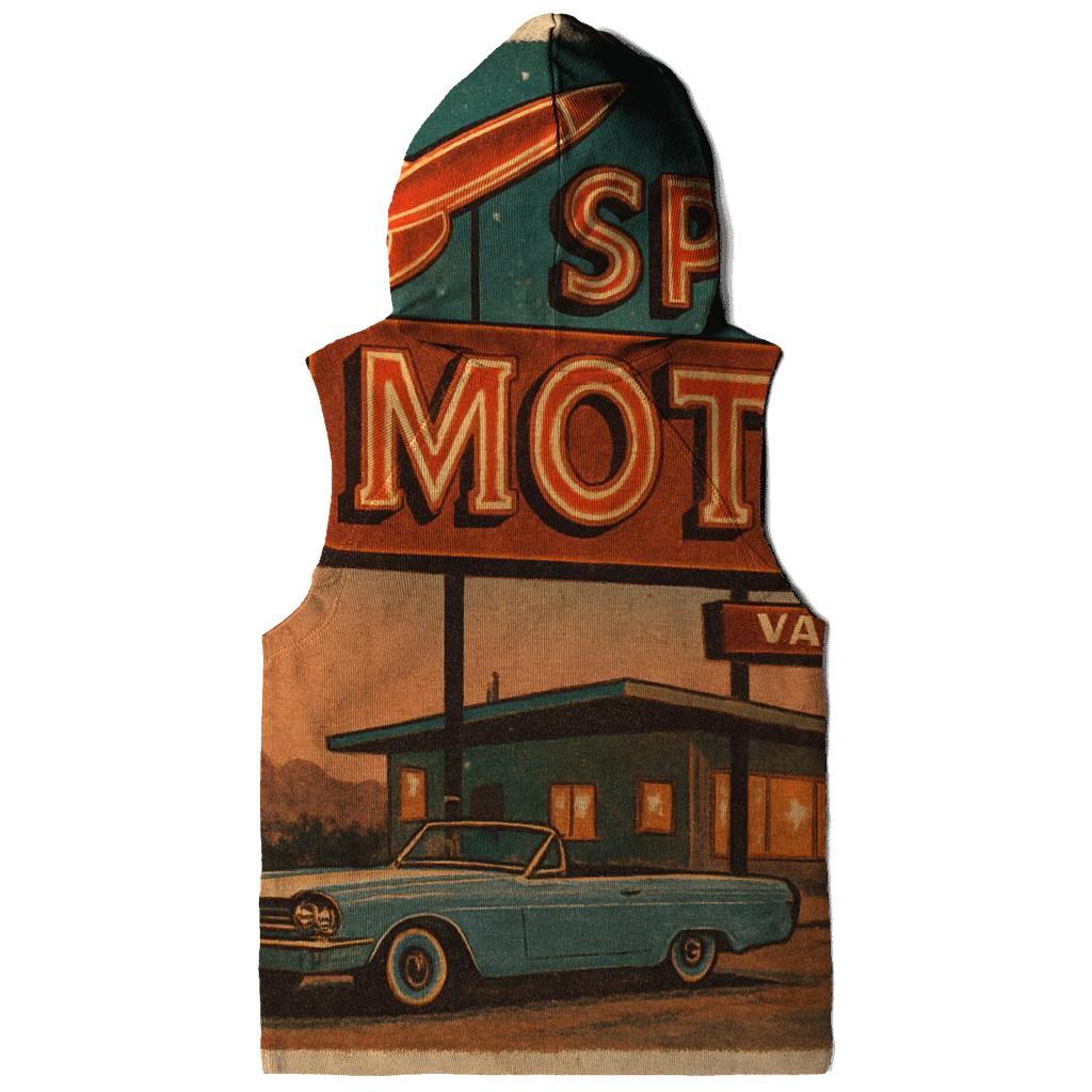 Vintage Space Motel Postcard designer hoodies