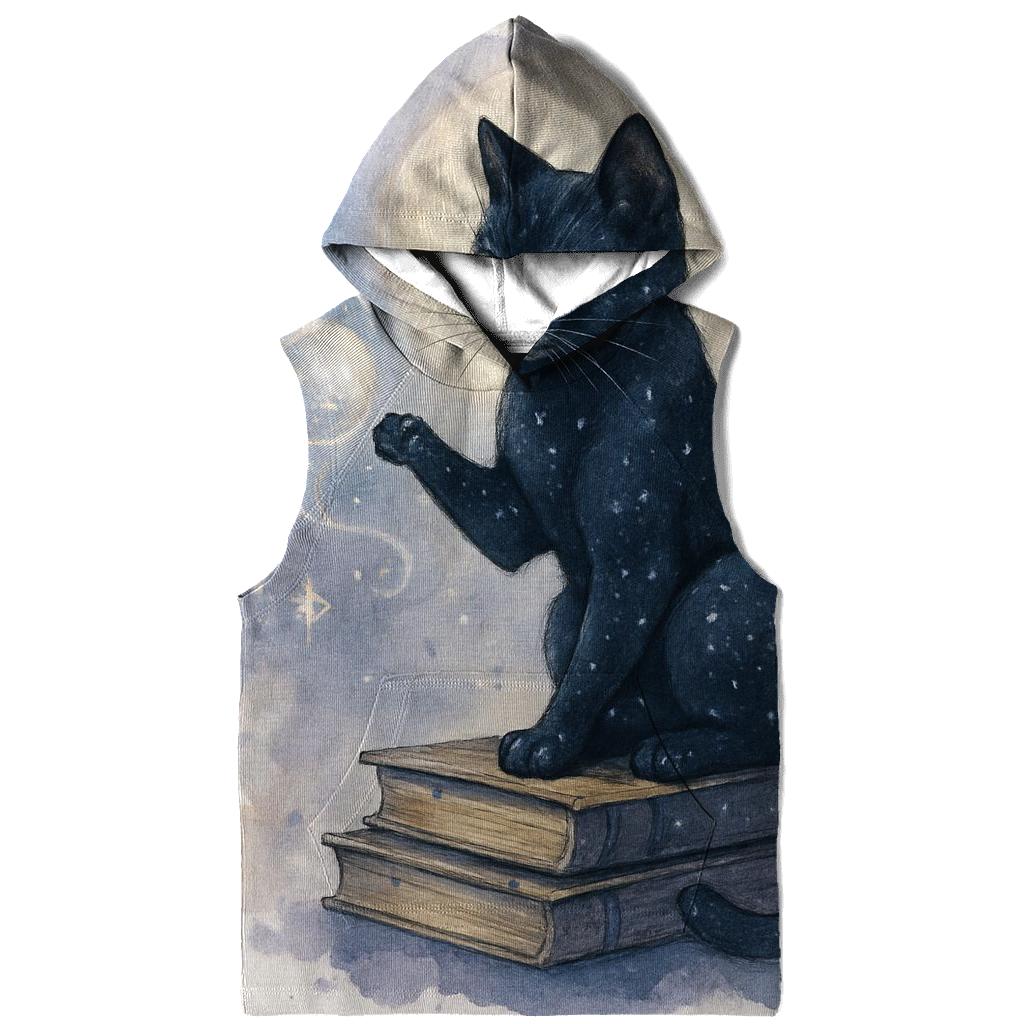 Midnight Library Familiar Cat zip-up hoodies