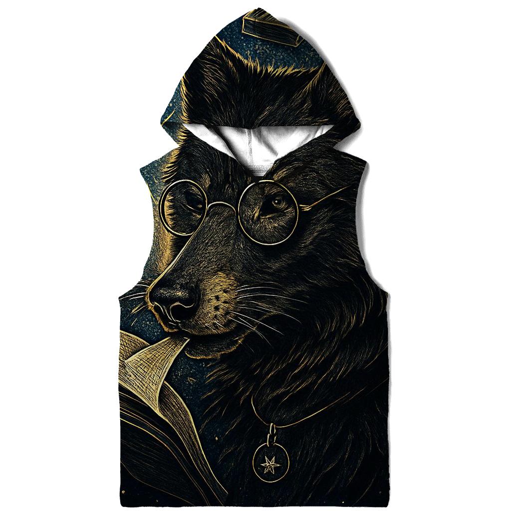 Obsidian Librarian Wolf Of The Star Archive graphic hoodies