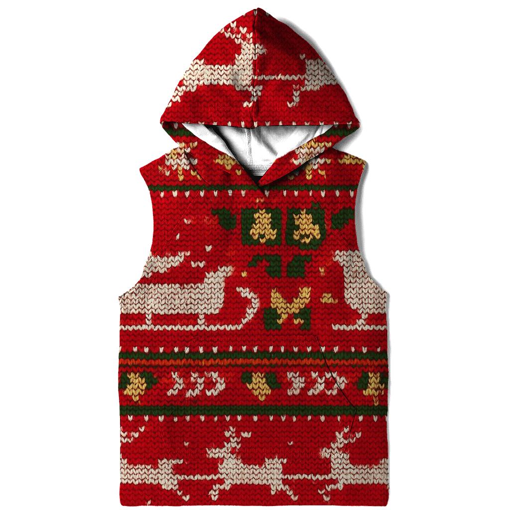 Santa Sleigh Meteor Shower Bands Design premium hoodies